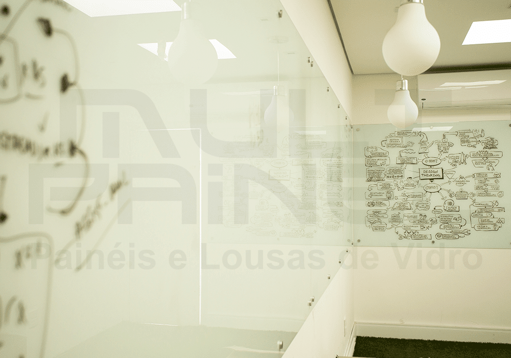 As lousas de vidro não mancham nunca 1 Multpainel lousa de vidro branca personalizada