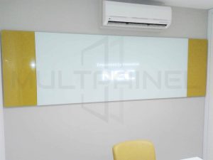 lousa flutuante com led