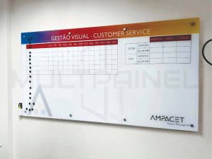 lousa de vidro personalizada magnetica
