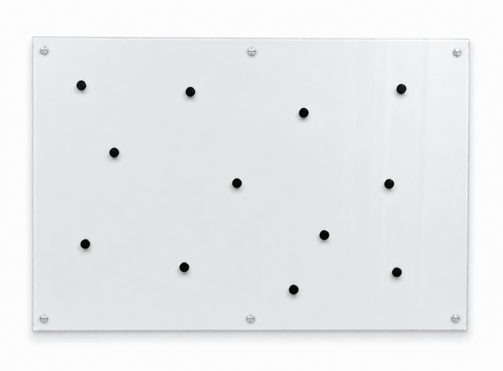 lousa de vidro magnética 1,50x1,00